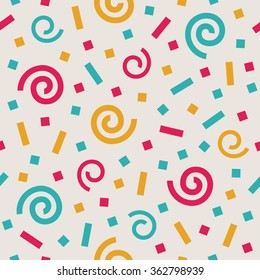 abstract confetti background pattern. vector illustration