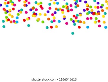 Abstract confetti background with polka dot confetti.  Vector illustration EPS10