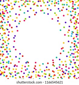 Abstract confetti background with polka dot confetti.  Vector illustration EPS10