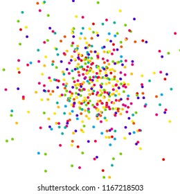 Abstract confetti background with polka dot confetti.  Vector illustration EPS10