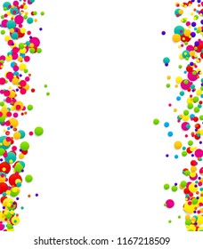 Abstract confetti background with polka dot confetti.  Vector illustration EPS10