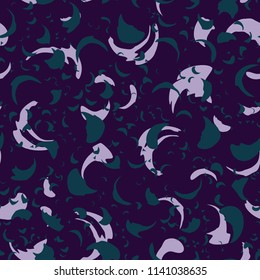 Abstract confetti background. Seamless pattern for textile or book covers, manufacturing, wallpapers, print, gift wrap, flooring. Trendy 2019 colors