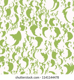 Abstract confetti background. Seamless pattern for textile or book covers, manufacturing, wallpapers, print, gift wrap, flooring. Trendy 2019 colors