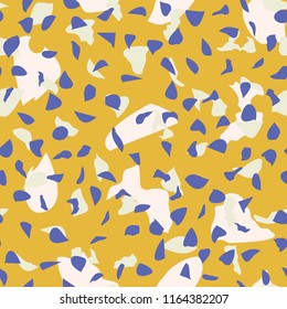 Abstract confetti background. Seamless terrazzo pattern for textile or book covers, manufacturing, wallpapers, print, gift wrap, flooring