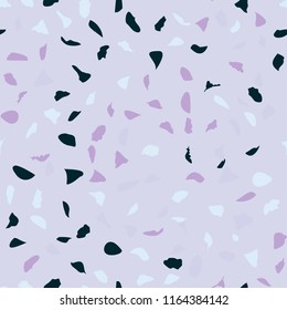 Abstract confetti background. Seamless terrazzo pattern for textile or book covers, manufacturing, wallpapers, print, gift wrap, flooring