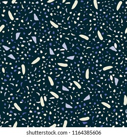 Abstract confetti background. Seamless terrazzo pattern for textile or book covers, manufacturing, wallpapers, print, gift wrap, flooring