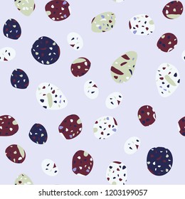 Abstract confetti background. Seamless terrazzo pattern.