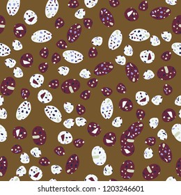 Abstract confetti background. Seamless terrazzo pattern.
