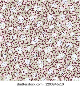 Abstract confetti background. Seamless terrazzo pattern.
