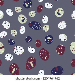Abstract confetti background. Seamless terrazzo pattern.