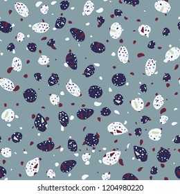 Abstract confetti background. Seamless terrazzo pattern.