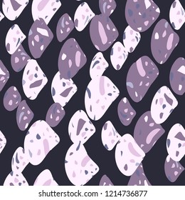 Abstract confetti background. Seamless terrazzo pattern.