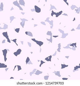 Abstract confetti background. Seamless terrazzo pattern.