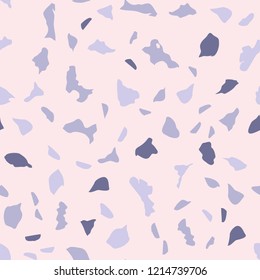 Abstract confetti background. Seamless terrazzo pattern.