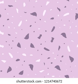 Abstract confetti background. Seamless terrazzo pattern.