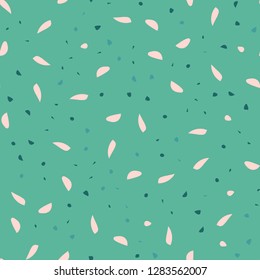 Abstract confetti background. Seamless terrazzo pattern.
