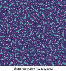 Abstract confetti background. Seamless terrazzo pattern.