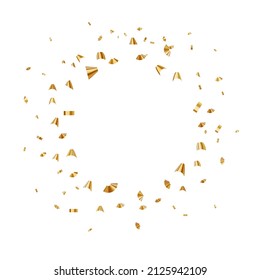 Abstract Confetti and Glossy Glitter Ribbon for Party Holiday Background. Vector Illustration EPS10