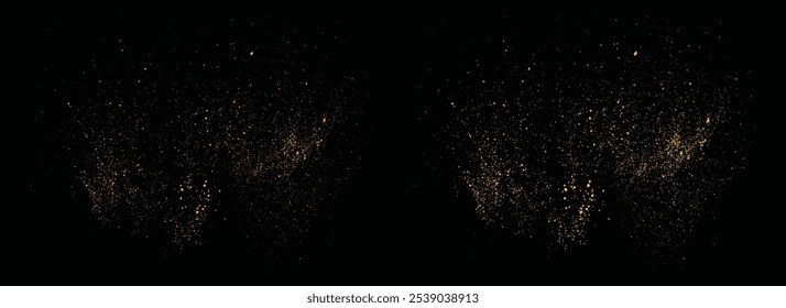 Abstractas confeti efecto de luz de lujo elemento de brillo de oro. brillo oro stardust
