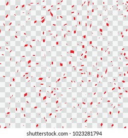 Abstract confetti out of focus isolated on white background.Vector illustration.