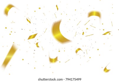 Abstract  confetti out of focus isolated on white background.Vector illustration.
