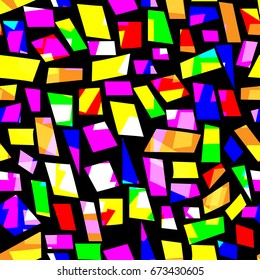 Abstract Confetti Seamless Background. Vector Background. Background