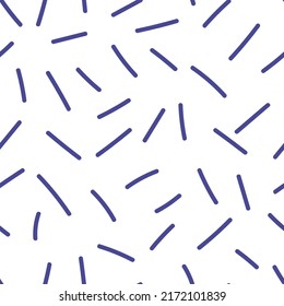 Resumen confetti sin fisuras. Símbolo de garabato creativo fondo interminable. Fondo de pantalla de líneas. Estilo Doodle. Diseño para tela, impresión textil, envoltura, cubierta. Ilustración vectorial de mano para niños