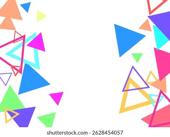 Padrão vetorial de confete abstrato.  Aspersão decorativa, decoração suspensa e composição de explosão de confete. 