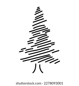 abstract conifer pine fir needle trees collection