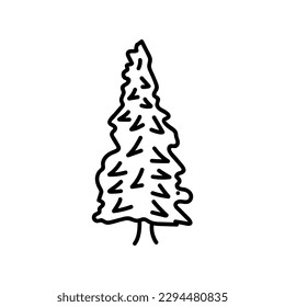 colección abstracta de pinares de pino de coníferas