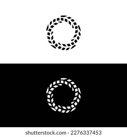 
Abstract connect circle vector logo design 