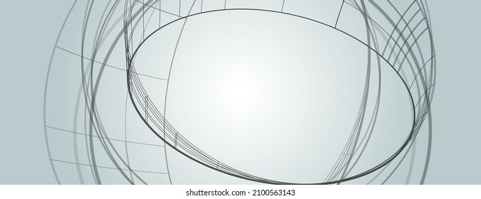 Abstrakte Verbindungskreise. Symbol für Verbindung Atom Vorlage. Vektorgrafik-Design für moderne Layoutentwürfe