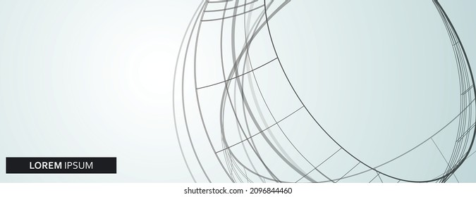 Abstract connect circles. Modern design template for concept design. Digital science technology concept. Vector illustration modern layout template design