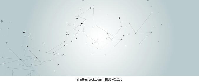 Abstract connect dots for concept design. Technology background concept. Information technology. Vector design