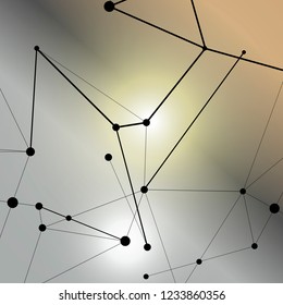 Abstract connect dots and lines