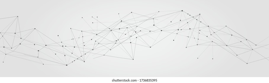 Abstract connect dots, Polygonal background. Technology hi tech connecting digital data design concept, vector illustration