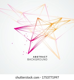 Abstract connect dots. Technology background concept. Information technology. Vector design