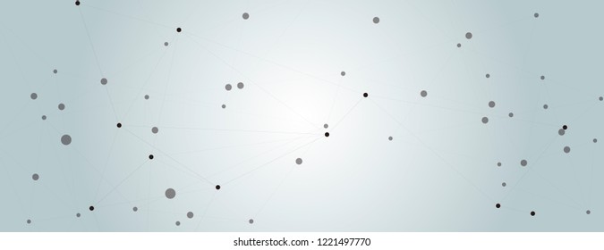 Abstract connect lines for wallpaper design and geometric shape science background.