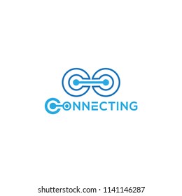 Abstract connect logo