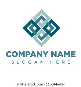 Abstract Connect logo, design concept, emblem, logotype element for template.