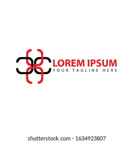 Abstract Connect logo, design concept, emblem, logotype element for template