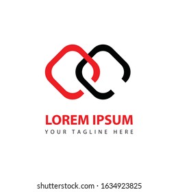 Abstract Connect logo, design concept, emblem, logotype element for template