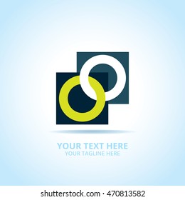 Abstract Connect logo, design concept, emblem, logotype element for template.