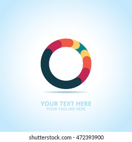 Abstract Connect logo, design concept, emblem, icon, logotype element for template.