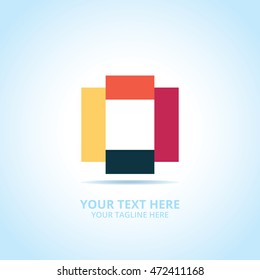 Abstract Connect logo, design concept, emblem, icon, logotype element for template.