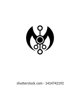 Abstract connect modern logo design