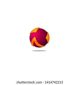Abstract connect modern logo design