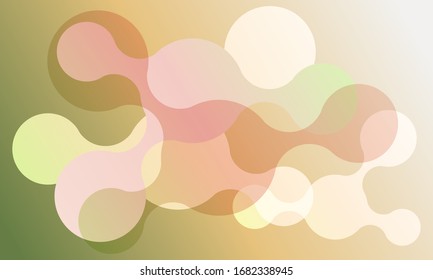 Abstract connected circles vector banner background. Geometric liquid fluid shapes. Modern design. Dynamic fluid banner shapes. Minimal curvy design. Various colors modern template.