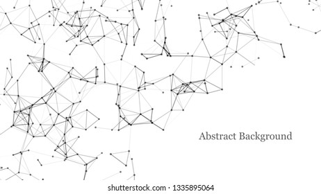 Abstract connected dots and lines vector background.Communication and technology network connection.
Plexus geometric effect.Big data backdrop.Digital data and artifitial intelligence visualization.
