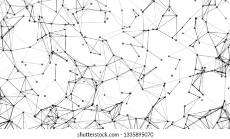 Abstract connected dots and lines vector background.Communication and technology network connection.
Plexus geometric effect.Big data backdrop.Digital data and artifitial intelligence visualization.